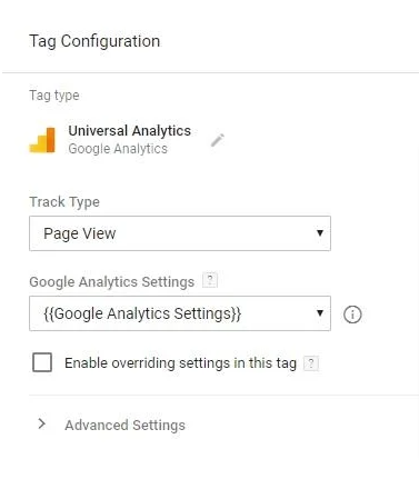 Google Tag Manager Universal Activities